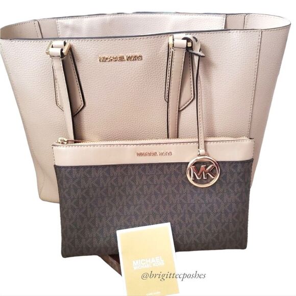 MICHAEL MICHAEL KORS Women's Jet Set Large Tote - Wallet + Bag - Picture 1 of 16